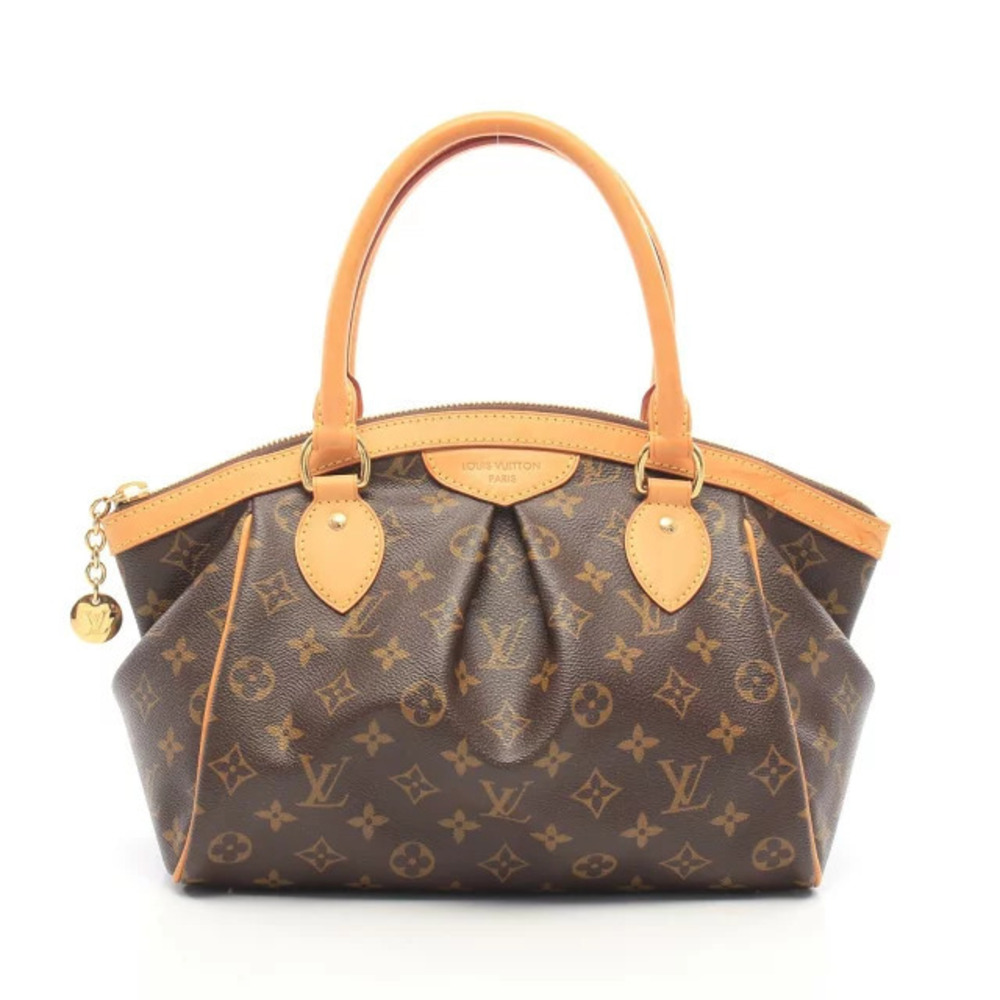 Louis Vuitton Tivoli Monogram Top Handle Bag Canvas Leather Brown
